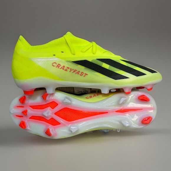 Adidas X Crazyfast Pro FG Men\'s Sz 11.5 Solar Yellow Blk Soccer Cleats IG0601 main image 9